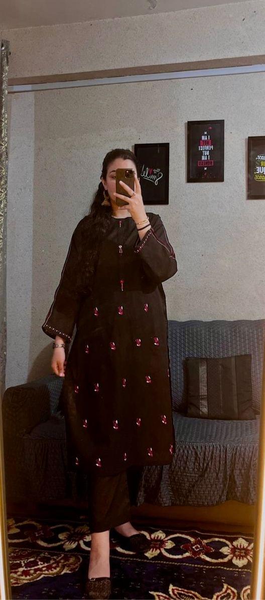 Kacha tanka Embroidery Handmade dress